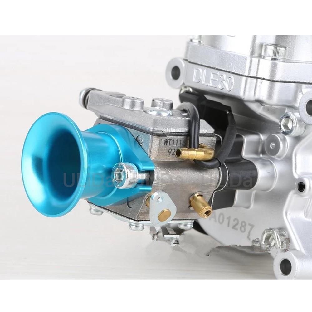 Aluminiumlegierung Air Horn Einlass für Zenoah G80 DLE30/ DLE50/ DLE55/ CRRC Gasmotor RC Flugzeug BLAU/ROT/SCHWARZ – Detail 4