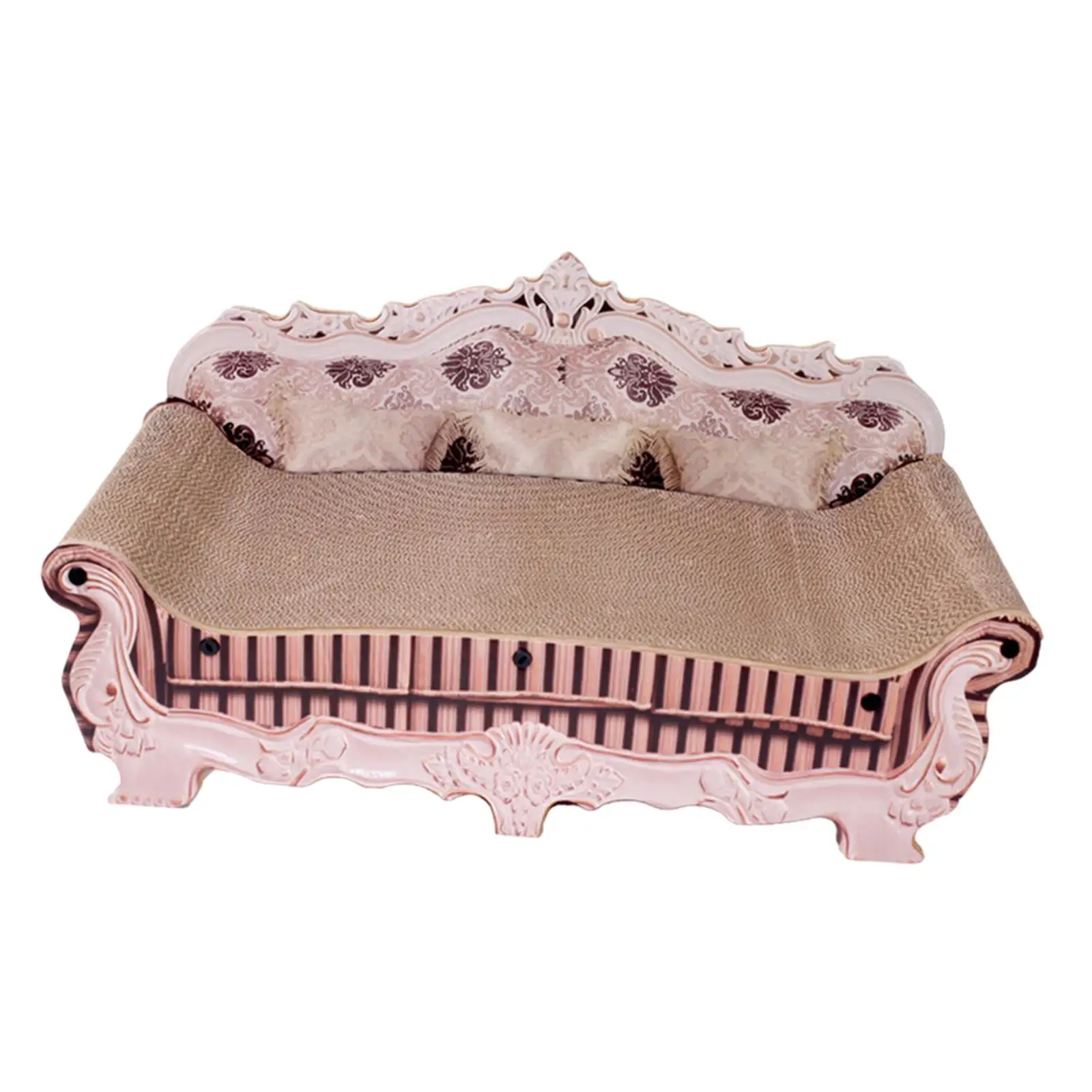 Cat Scratching Pad Cat Sofa Scratcher 20x9.5x9.5inch Recyclable Material Luxury Pet Cat Lounge Cat Scratching Board for Indoor