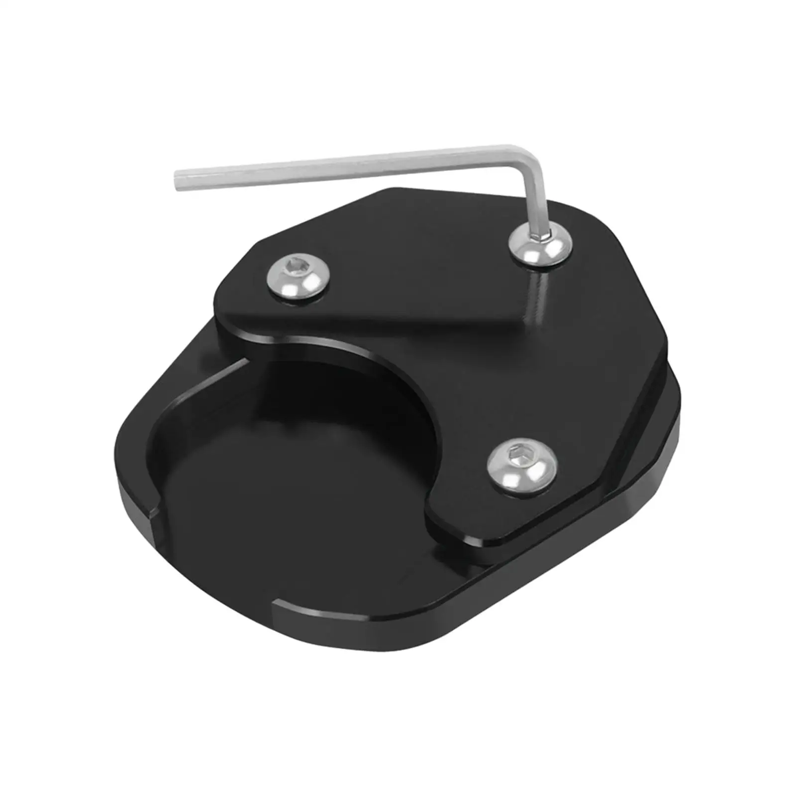 Motorcycle Side Stand Foot Enlarger Support Accessory, Replacement Grass Enlarger Extension Plate Foot Pad for Tiger 660