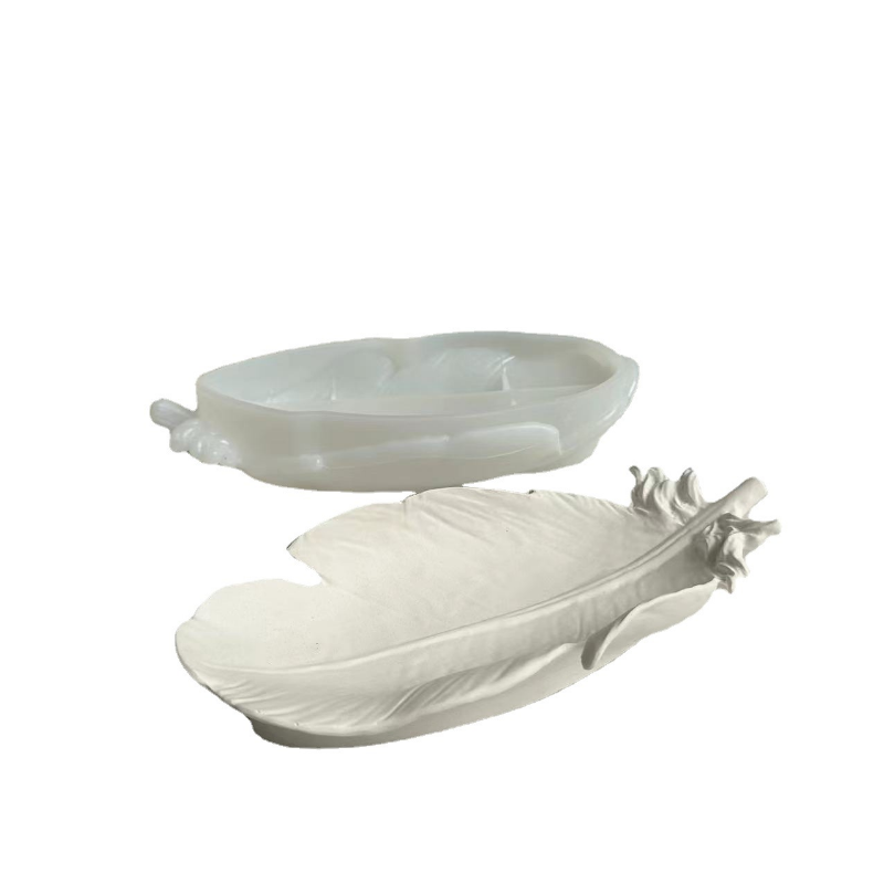 Description Picture 6 of itemFeather Plate Silicone Mold Feather Wing Storage Box Mold Jewelry Decoration Storage Plate Drip Mould Candle Tray Gypsum Mould