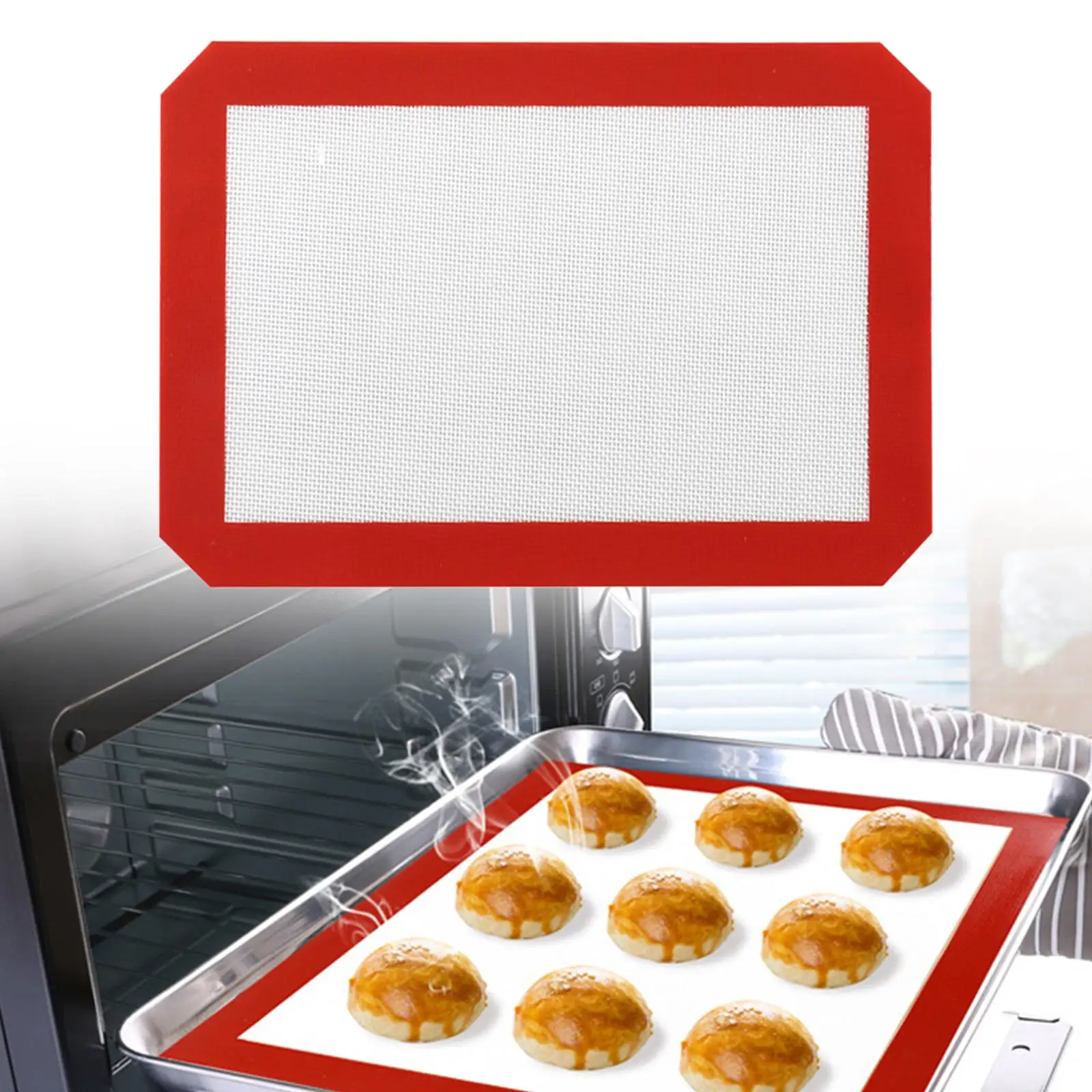 Household Silicone Baking Mat Liners Non Stick Heat Resistance Bakeware Mats Sheet Pad for Vegetables Bun Pastry Cookie Bakeware