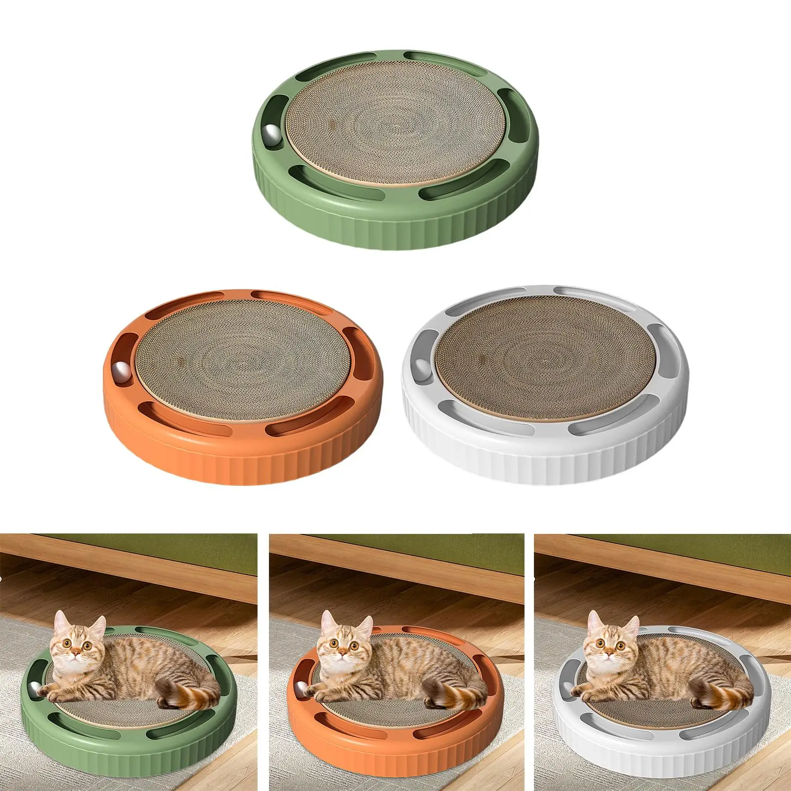 Cat Scratchers Cardboard Sofa Mat Ball Track Toy Scratching Lounge Bed for Small Medium Large Cats Rest Kitten Sleeping Play