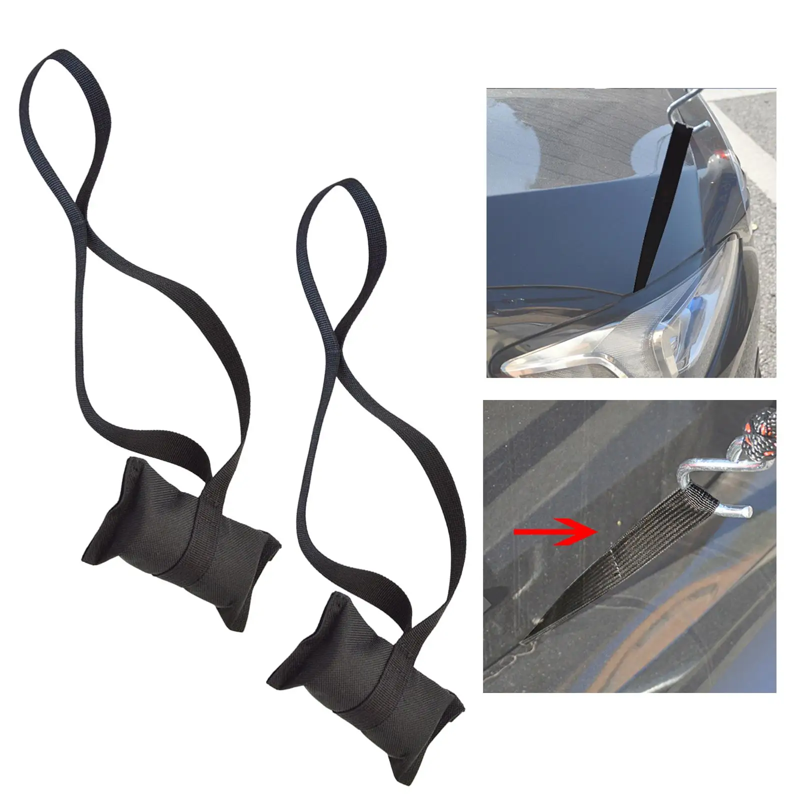 Canoe Anchors Quick Loops Cars Hoods Anchor Straps Easy Installation Bow Stern for Boat Accessories Canoes Trunks Car Hoods