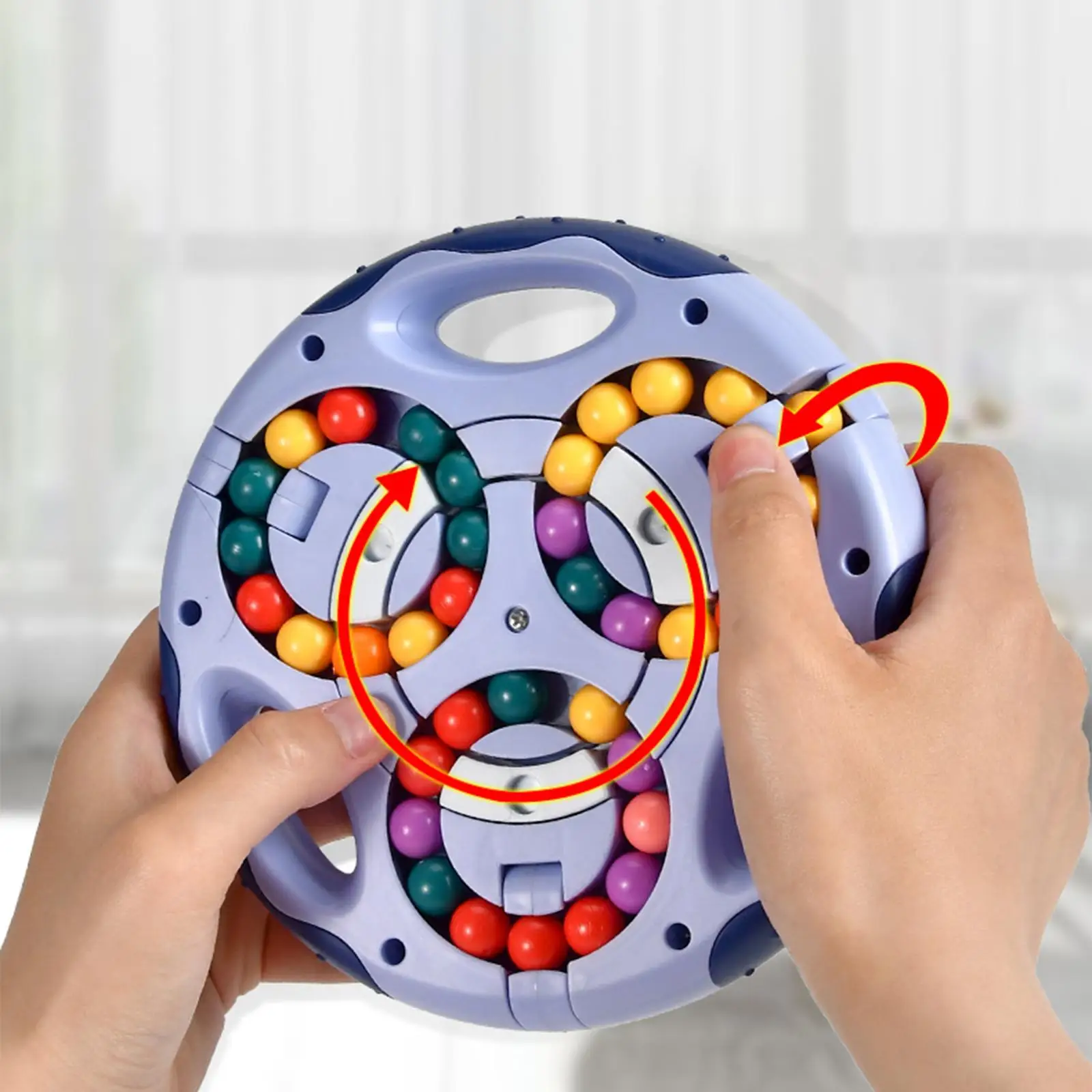 Rotating Magical Bean Toys for Kids Adults Decompression Puzzles Beads Ball