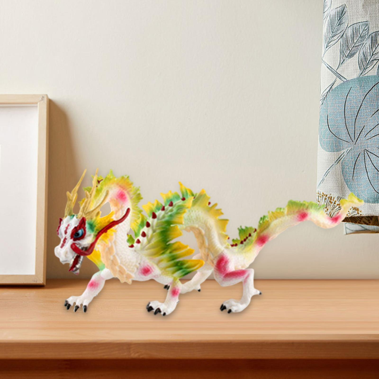 Plastic Chinese Dragon Toy Educational Prop Animal Model for Birthday Gift