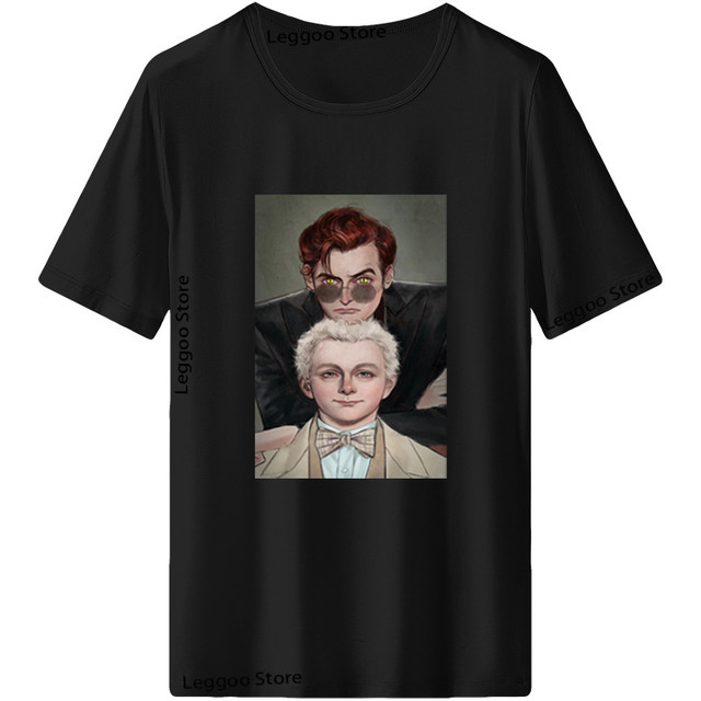 T Shirt For Adult Cartoon Good Omens 