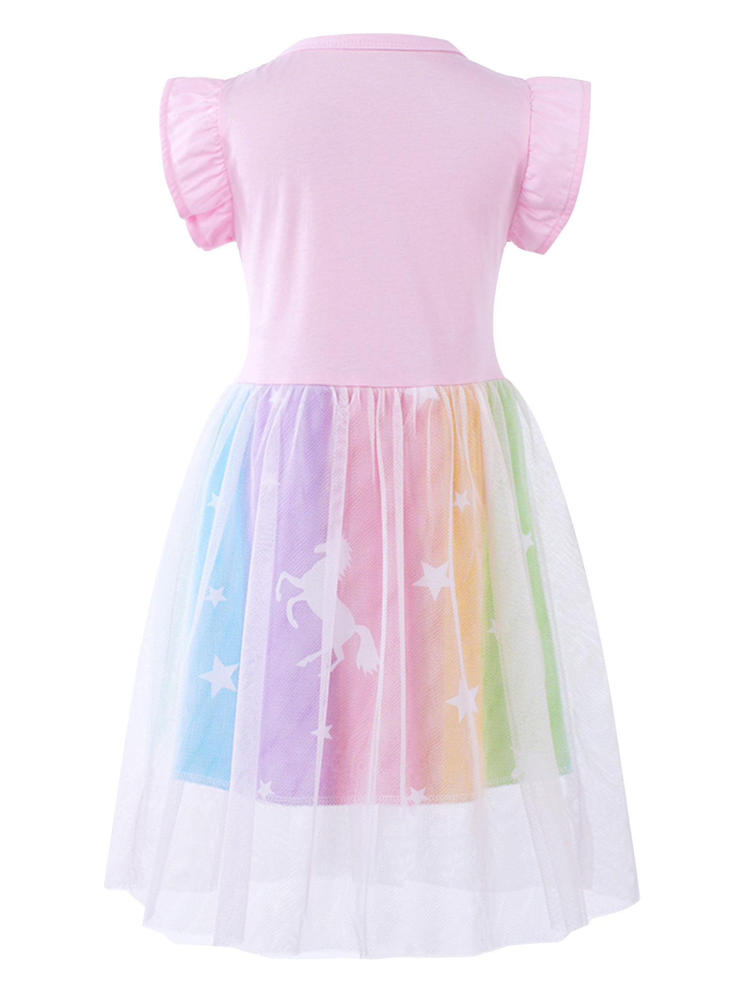 Unicorn Summer Party Princess Dresses With Flying Sleeves