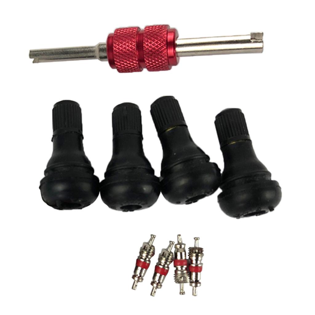 4 Pcs TR412 Snap-in Valve Tire Valve Stem Tool Remover Installation