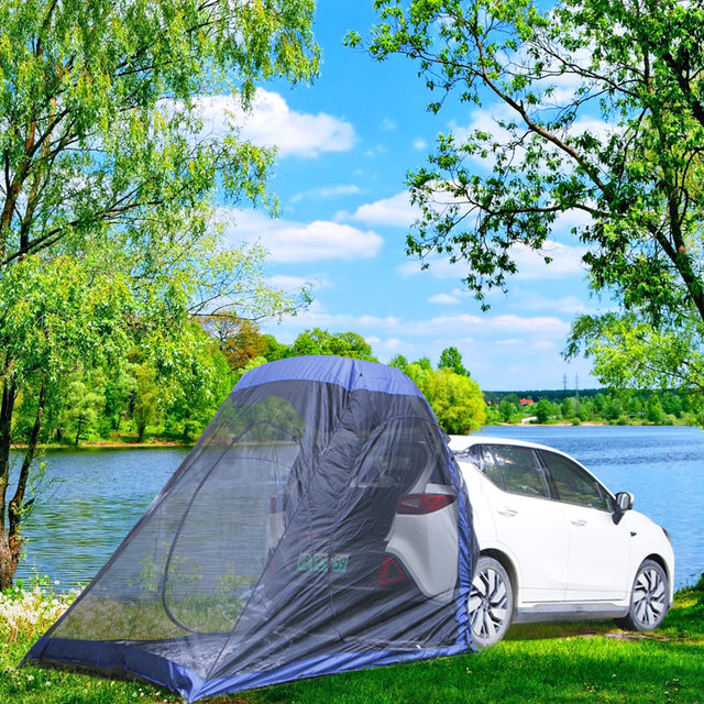 Tienda de campaña trasera para coche, toldo de sombra Universal para  autoconducción, equipo de viaje, accesorios para Camping familiar -  AliExpress