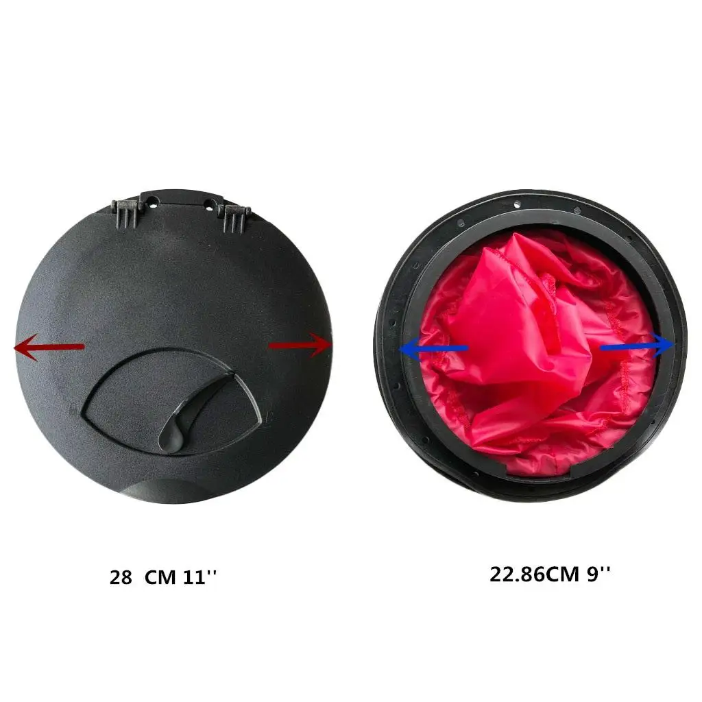 28cm 11`` Durable Black Nylon Kayak  Dinghy  Hatch  & Red Waterproof Storage Bag Accessories