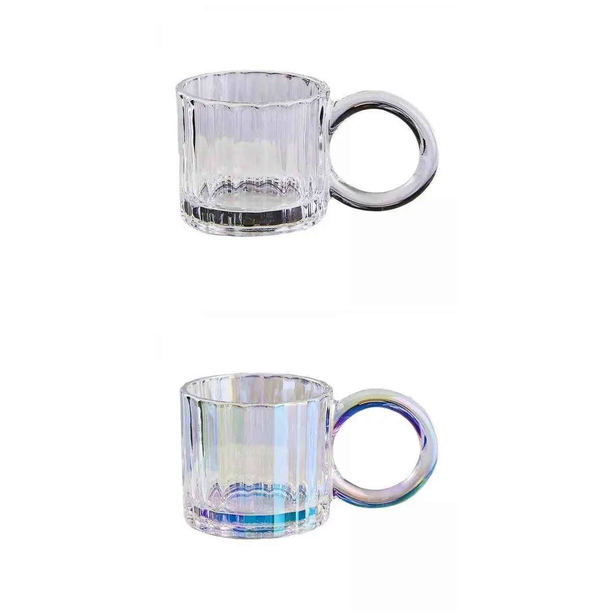 2x Coffee Mug 250ml Latte Mug Heat Resistant Drinkware for Kitchen