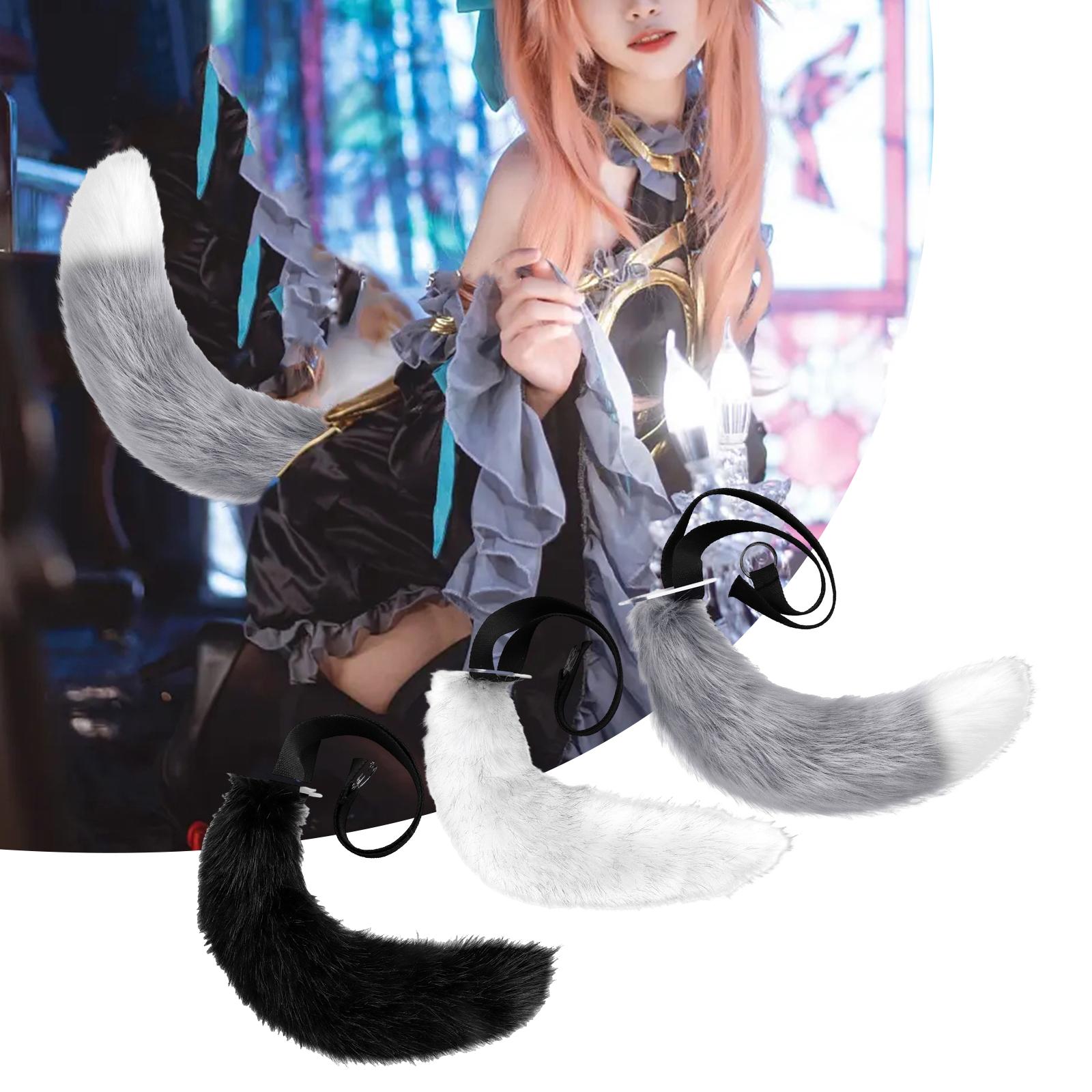 Faux tail Furry fox Puppy Costume Adjustable tail for Costume Cosplay props  Adult Teen | AliExpress