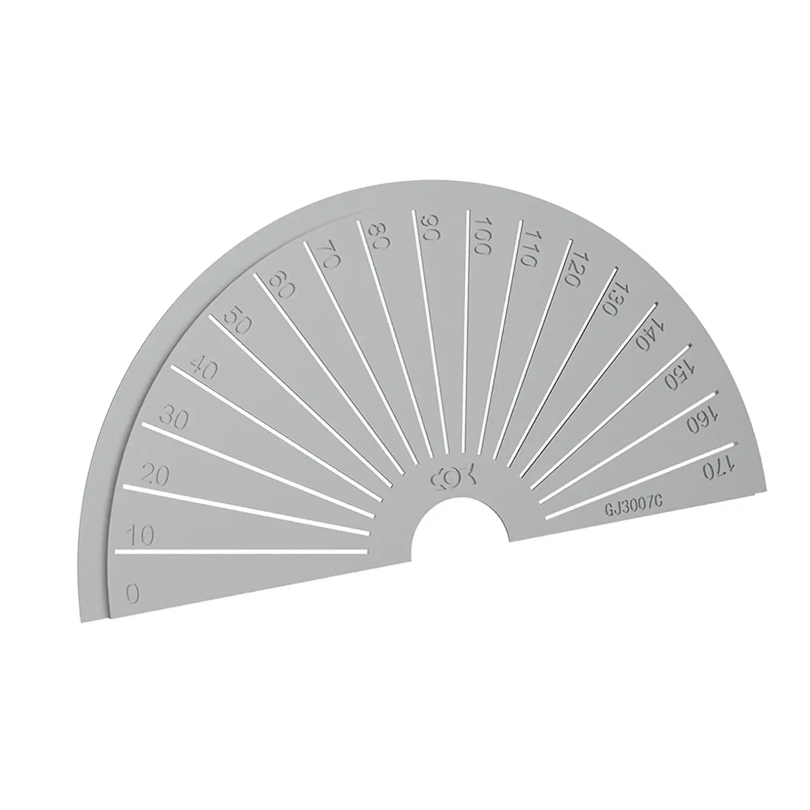 Stainless Steel Protractor Model Parts Universal 3.15`` Measuring Round Head Protractor for Drawing Model Prop Angle Measurement