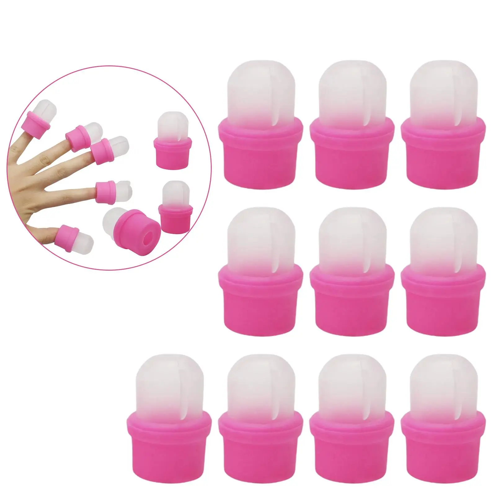 10Pcs Professional Acrylic  Polish Remover Clips 