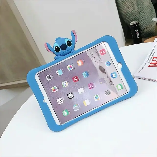 Disney Stitch Mr.Q Tablet Case for iPad Air 1 2 3 Mini 4 5 iPad Pro 2018  10.2in Cute Anti-drop Soft Silicone Protective Cover - AliExpress