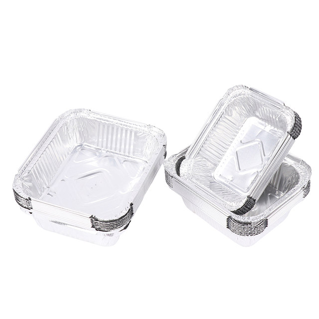 Rectangular Tinfoil Tray, Bbq Special Thickened Bowl, Takeaway Commercial,  Baking Disposable Aluminum Foil Packaging Box - Temu Israel