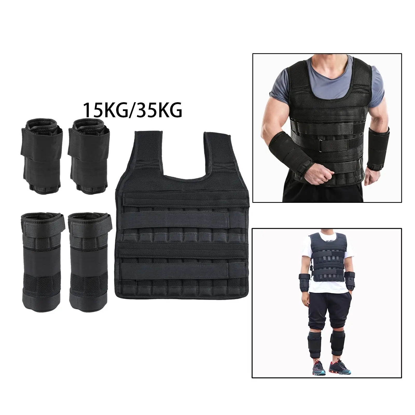 Adjustable Weight Vest Wrist Weights Bracelet Ankle Weights Accs Loading Vest