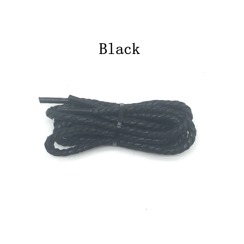 1 Pair Round Shoe Laces Leather Waxed Shoelaces Outdoor Leisure Boots Shoelace Adult Unisex Shoe Lace 60/90/120/150CM