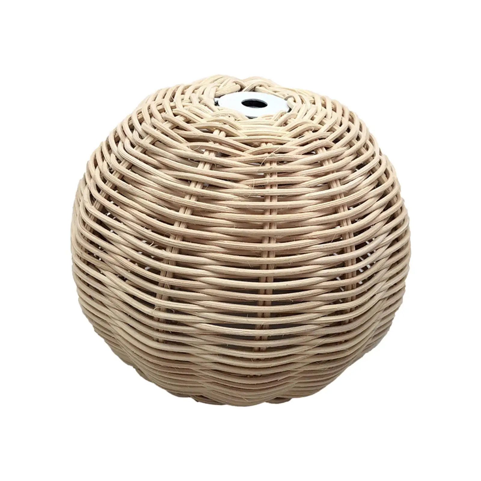 Rattan Lampshade, Bamboo Lamp Shade, Lighting Cover Desk Lamp Base Light Fixture for Living Room Desktop Home Bedside Decor