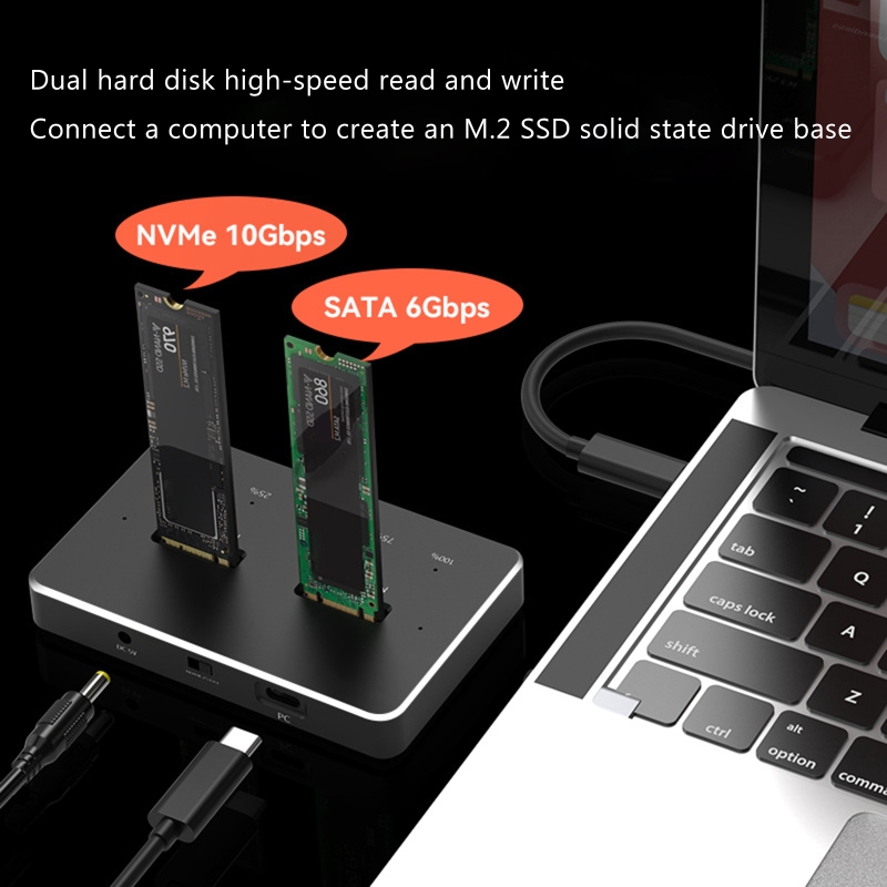 base usb3.1 duplicador 2tb + 2tb