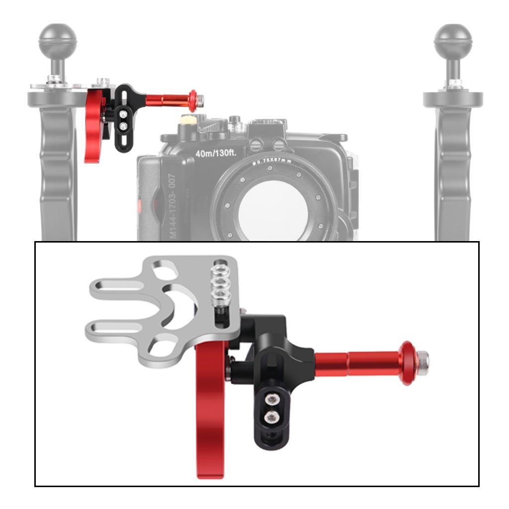 Scuba Diving Shutter Extension Rod Adapter for Panansoic Aluminum Alloy Professional Easy to Install Convenient to Carry