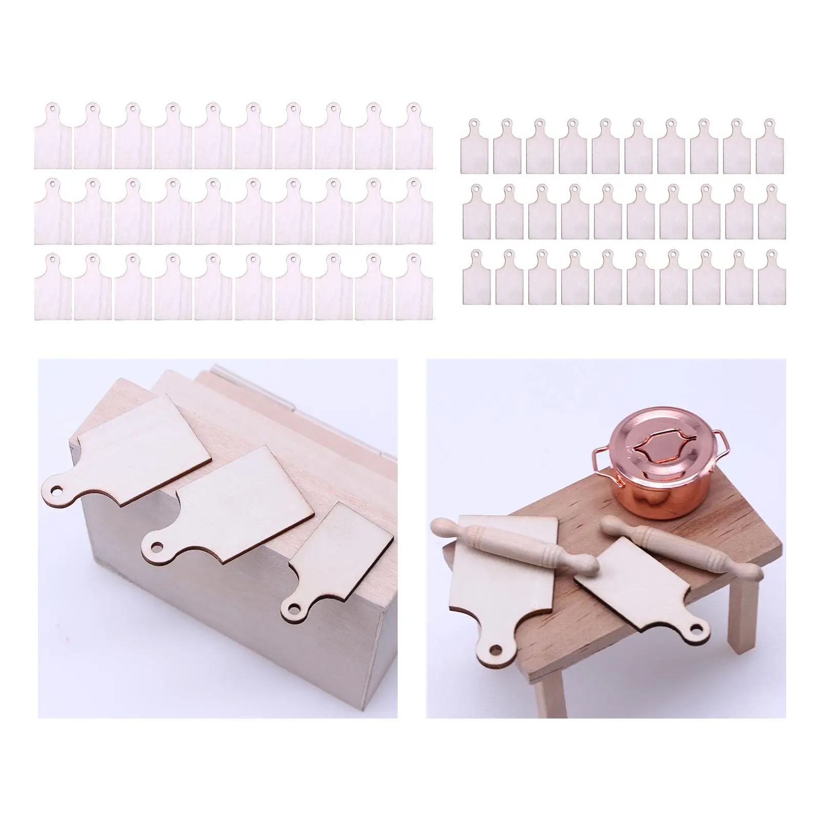 Handmade Miniaturechen Furniture Durable Miniature Food Plate For Kids Toy