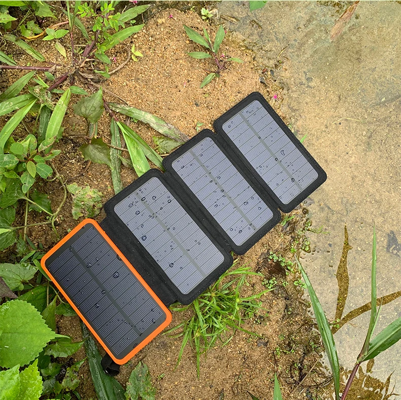 99000mah Power Bank Solar Fast Charging LED Light Portable Phone Charger External Battery Waterproof 3 Solar Panel Charge best portable phone charger