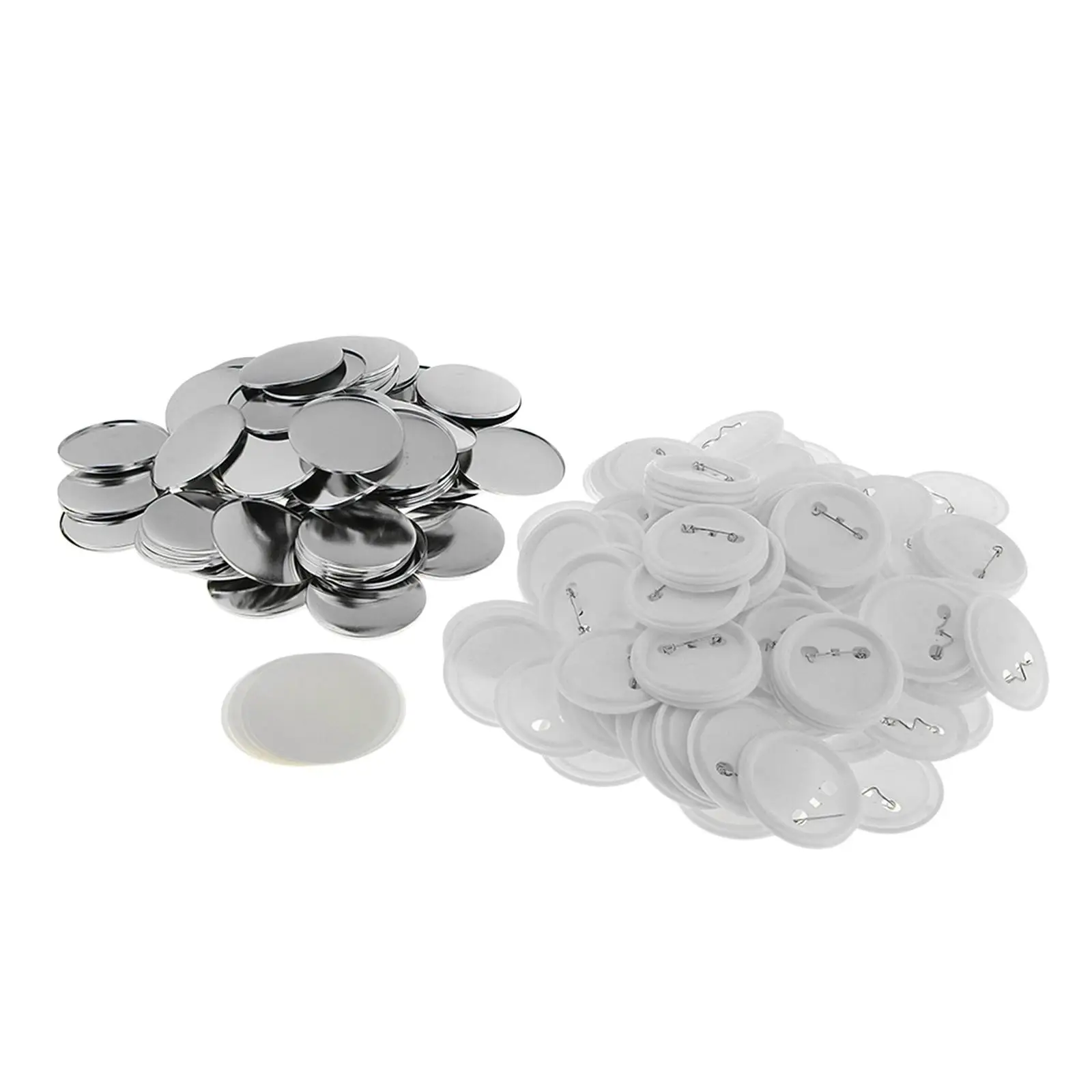 100 Sets Blank Button Making Supplies for Button Maker Machine Empty DIY Pin