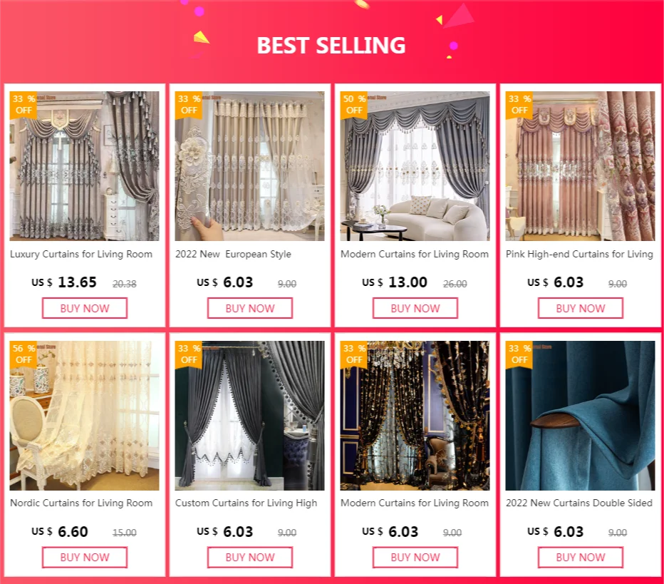 2022 New  European Style Curtains for Living Room Double Layer Tulle Gauze Curtain Bedroom Luxurious extravagance Embroidered