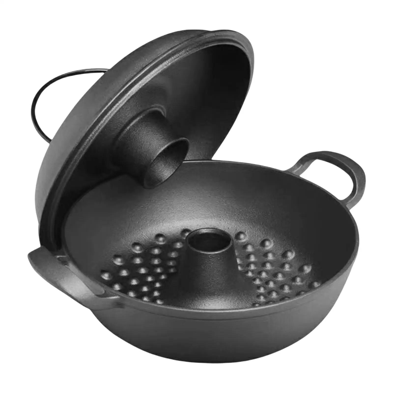 Roast Baking Pan Multi Use Durable Cast Iron Serving Pot for Kitchen Picnic