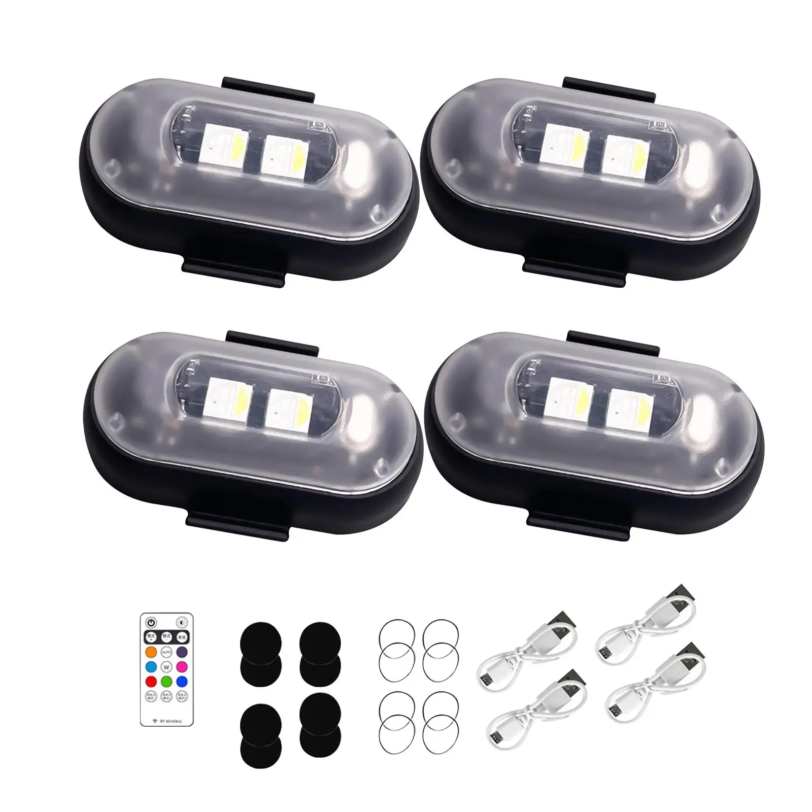 Drone Strobe Lights Waterproof Adjustable Remote controls 7 color LED Aircraft Strobe Lights for Motorcycles Cars