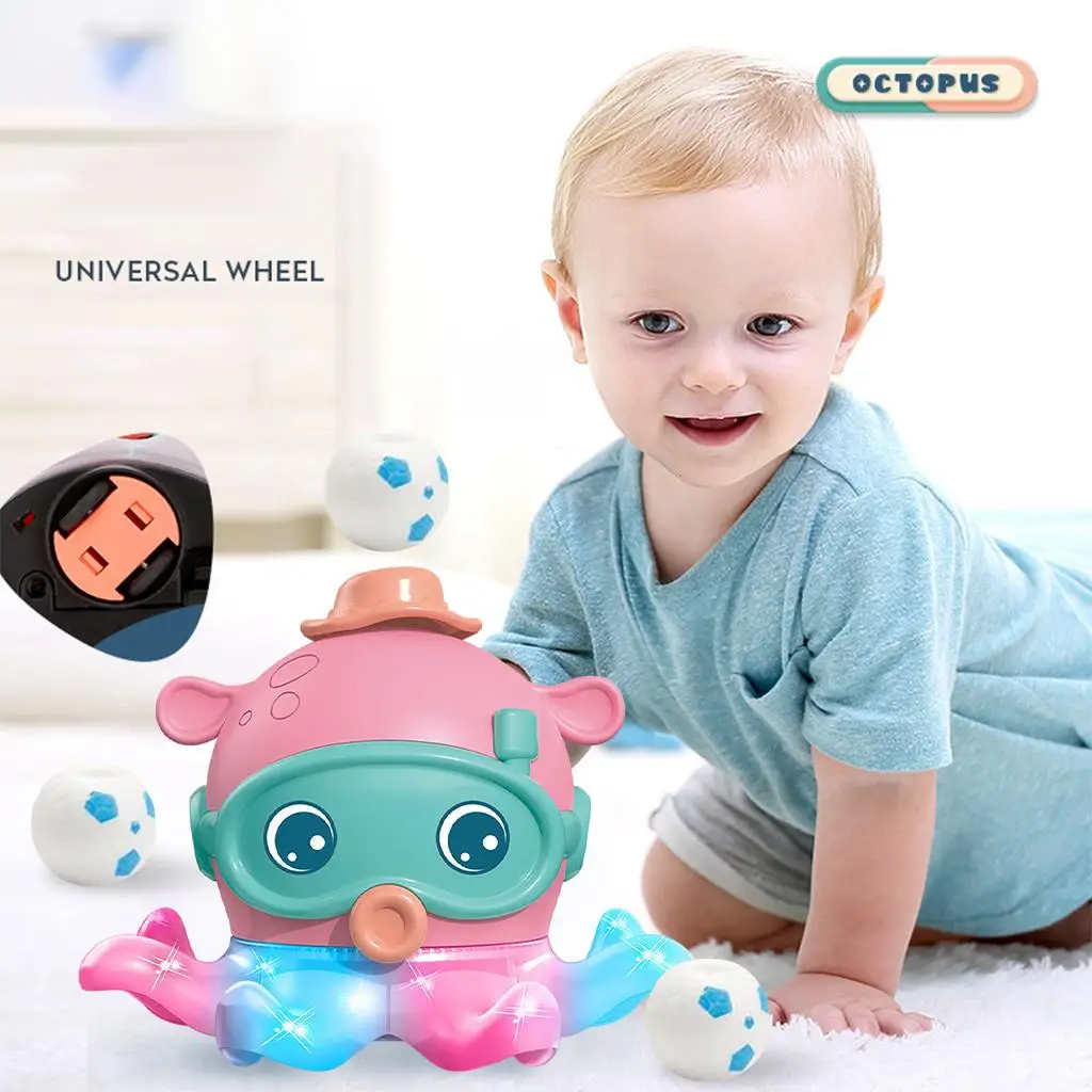 Cartoon Electric Toy Octopus Educational Toys Interactive Toy for Girls Baby