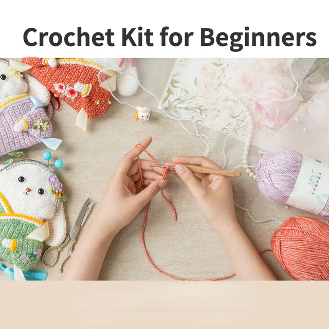 Susan's Family Crochet Kit for Beginners Mini Creative Crochet DIY