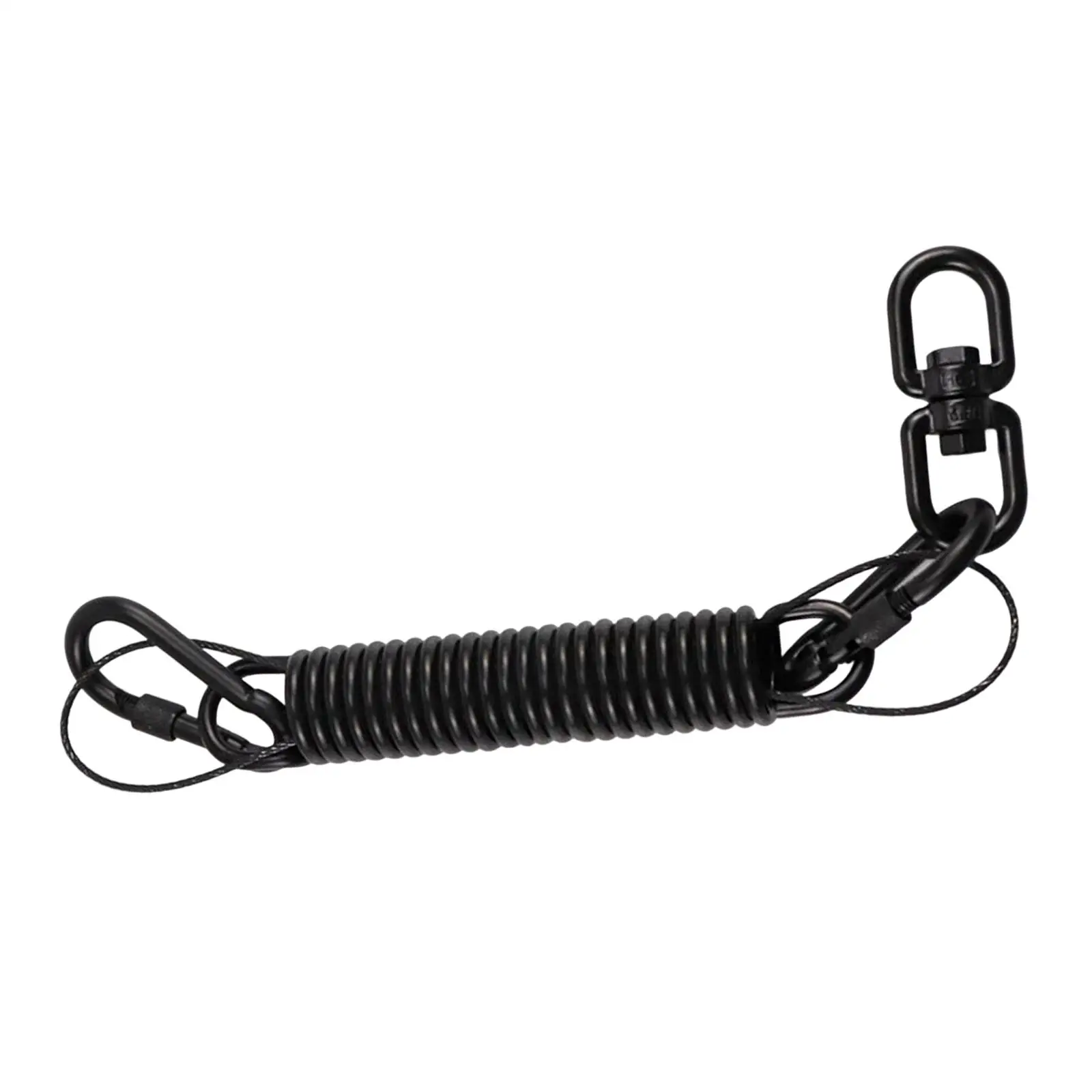 Heavy Duty Hammock Spring Durable with 2 Hooks Shock Absorbing Swing Spring for Rocking Seat Camping Punching Bags Yard