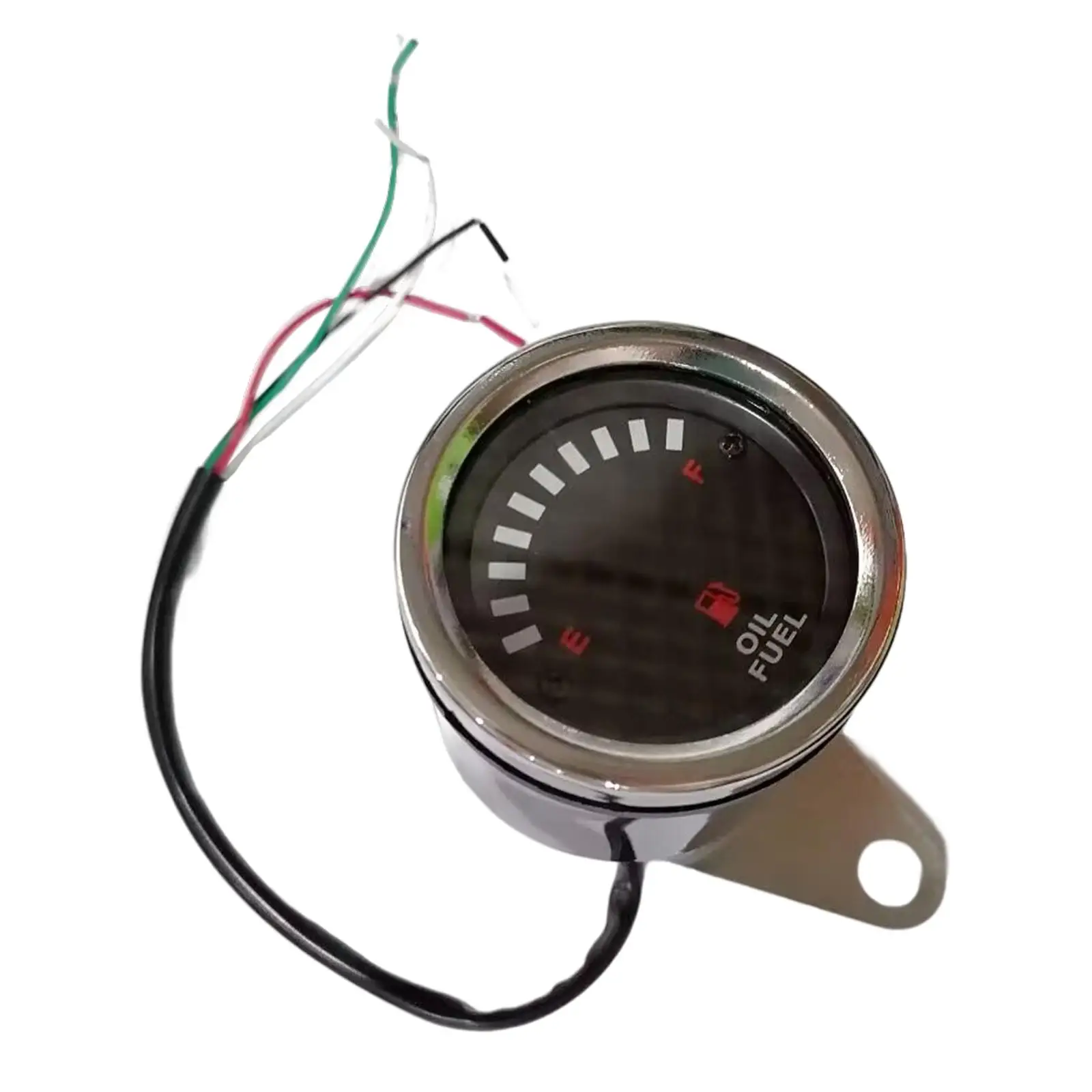 2.56 inch 65mm Universal Motorcycle Car Fuel   Gauge 12V LED Light