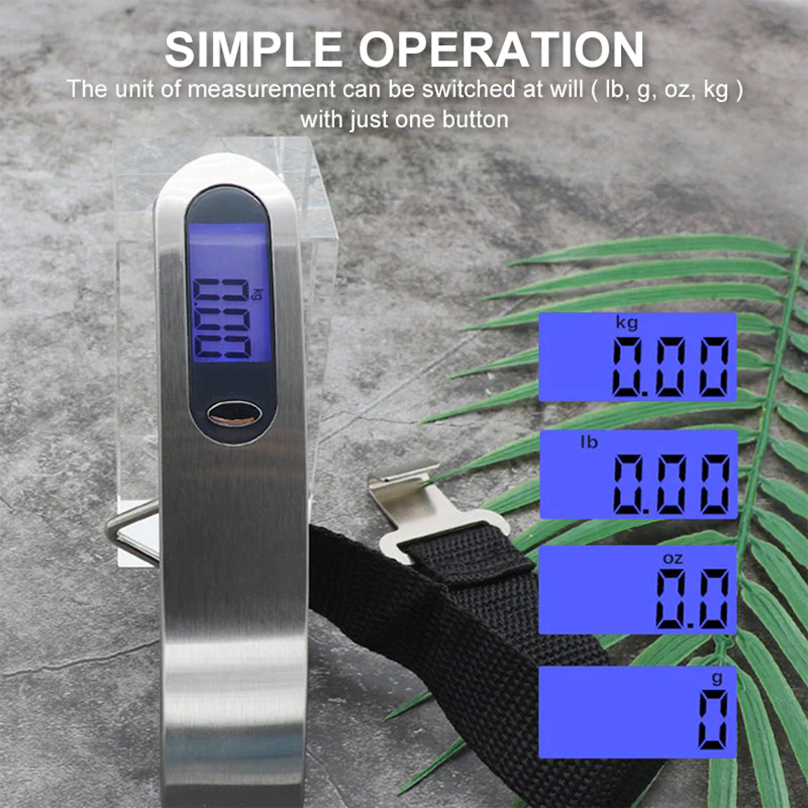 Title 5, Digital Luggage Scales High Accuracy Simple Ope...