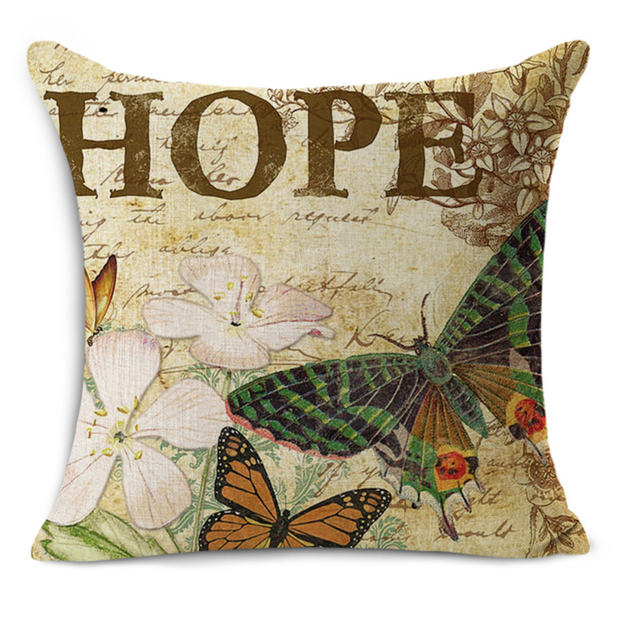 Title 4, 45x45cm classical style Retro Butterfly printed...