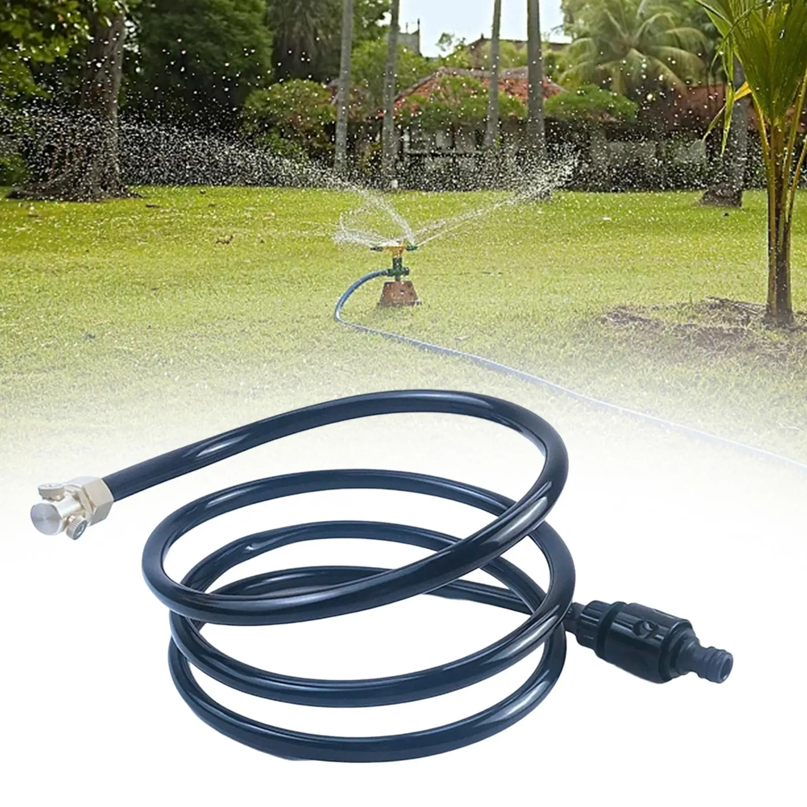 Water Patio Mist Sprayer Hose Irrigation Hose for Outdoor Cooling, Patio,