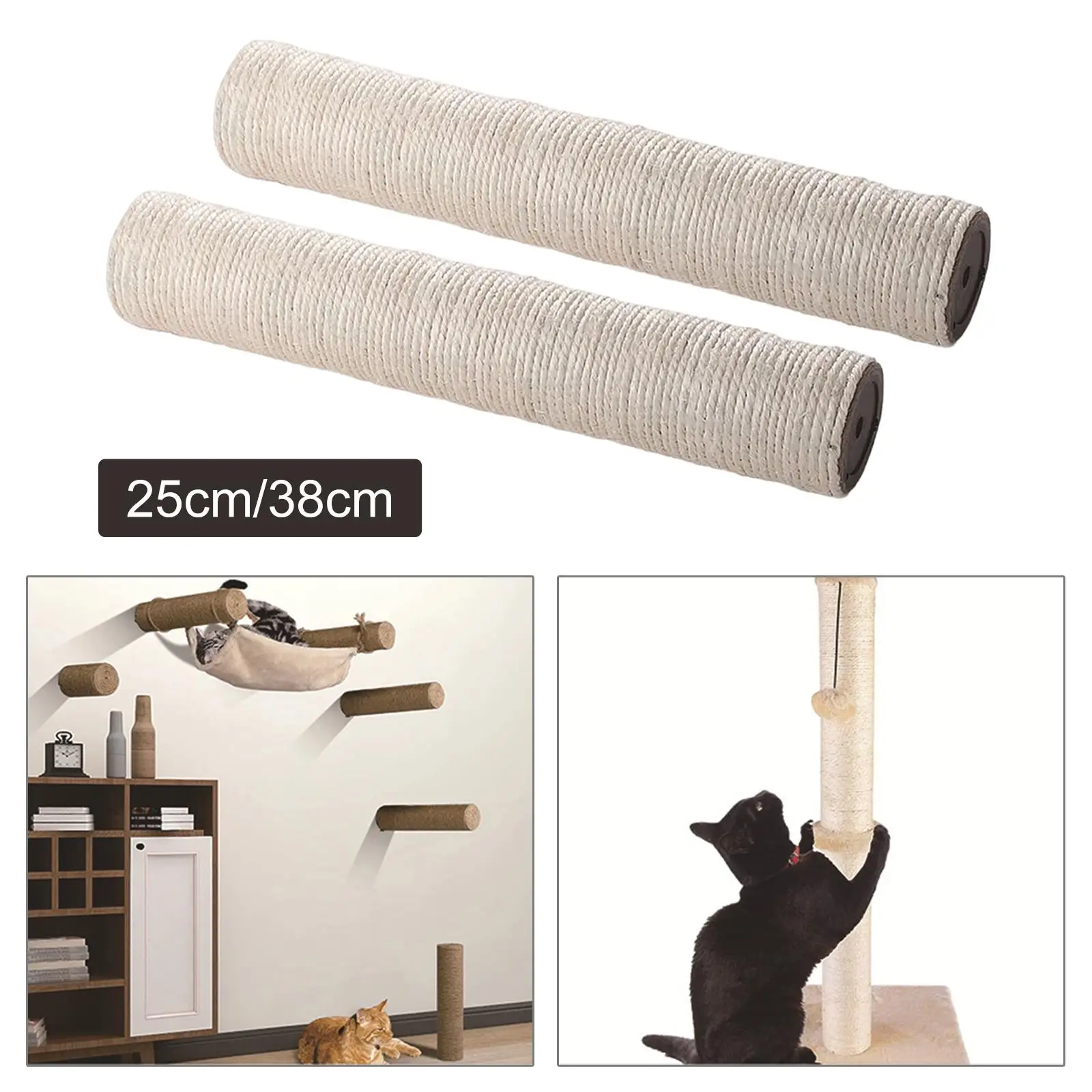 Cotton Rope Scratching Post Replacement Dia 2.75in Cats Climbing Post Scratch Posts Refills for Cats Kitten Pet