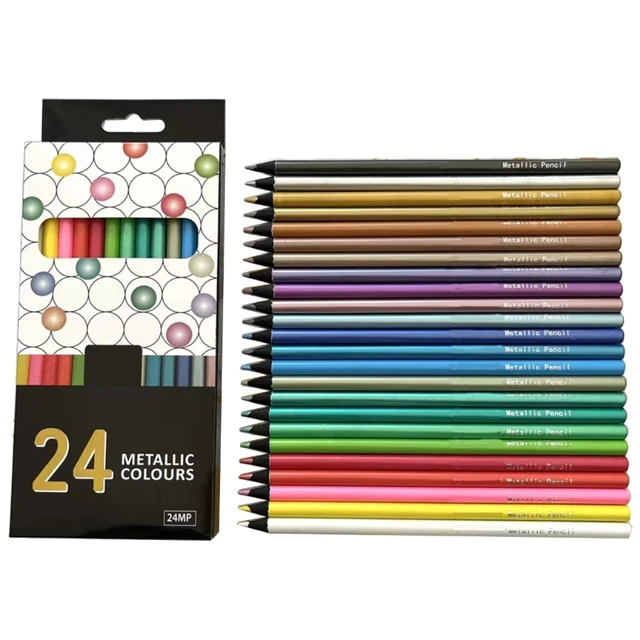 Pencil Drawing Sketching Pencils Set  Sets Metallic Color Pencils - 12  Colors - Aliexpress