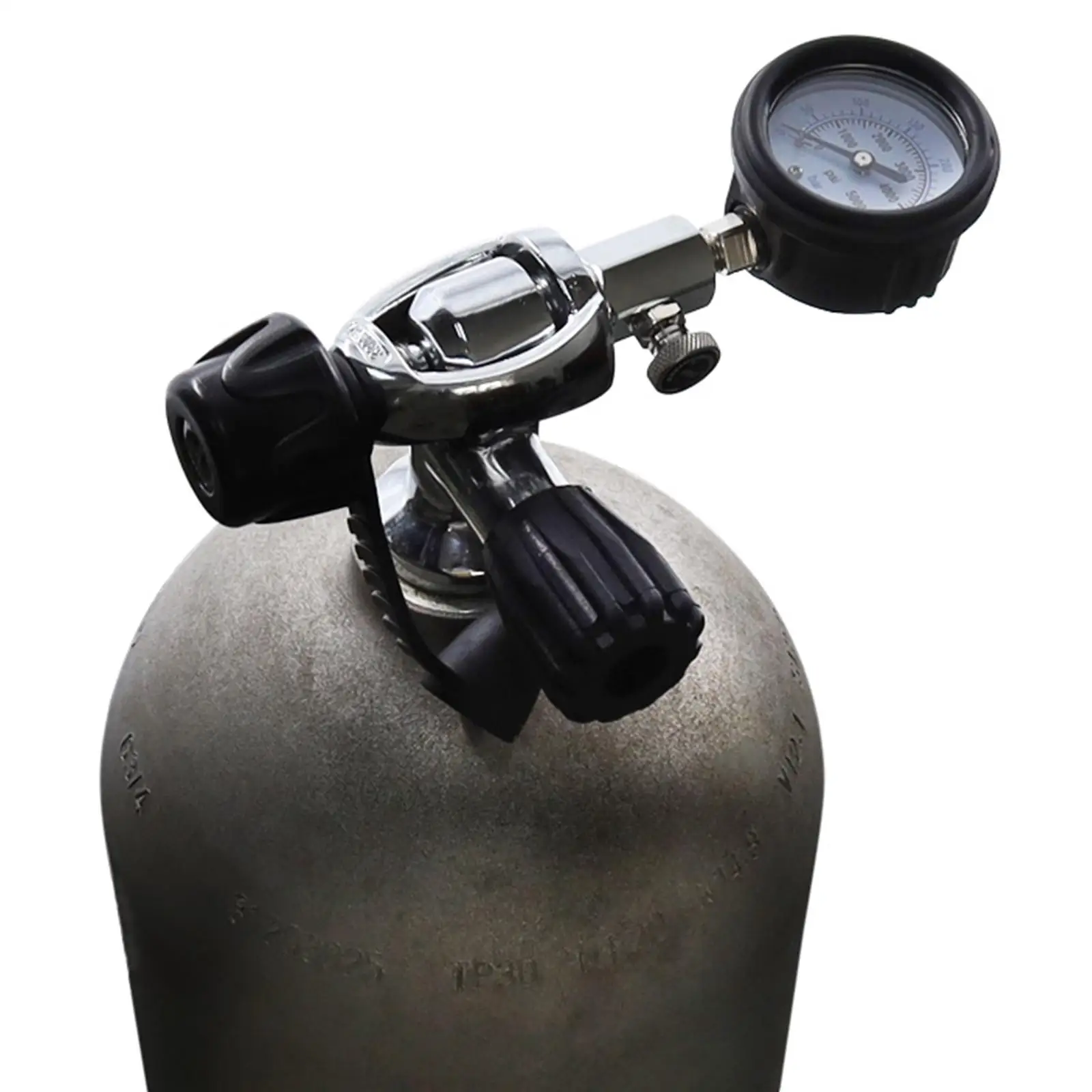 Professional Submersible Diving Pressure Gauge 5000PSI Air Tank Pressure Checker Dive Accessory