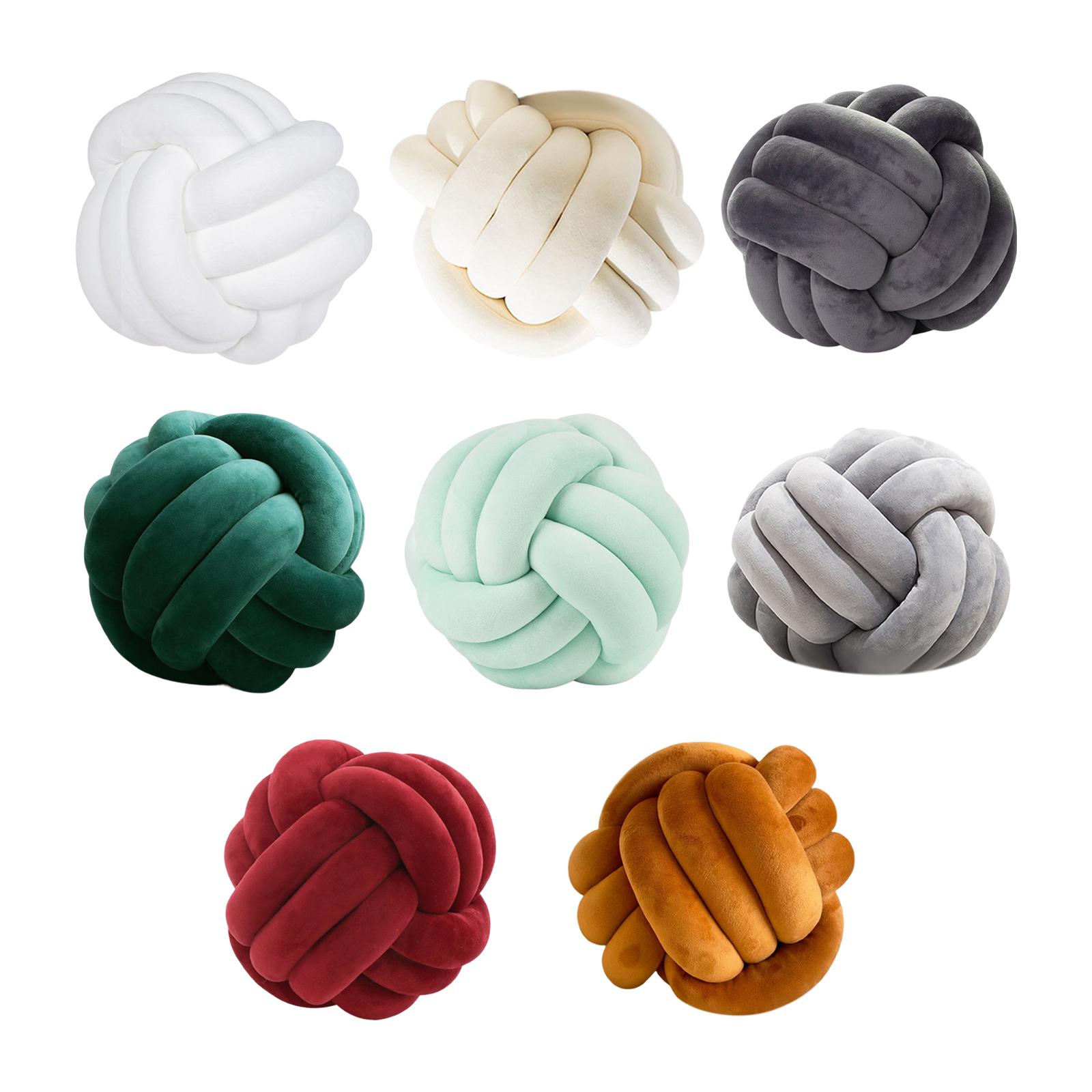 Soft Knot Ball Pillow Photography Props Cushion Soft Knot Ball Pillows for 8.66Inches