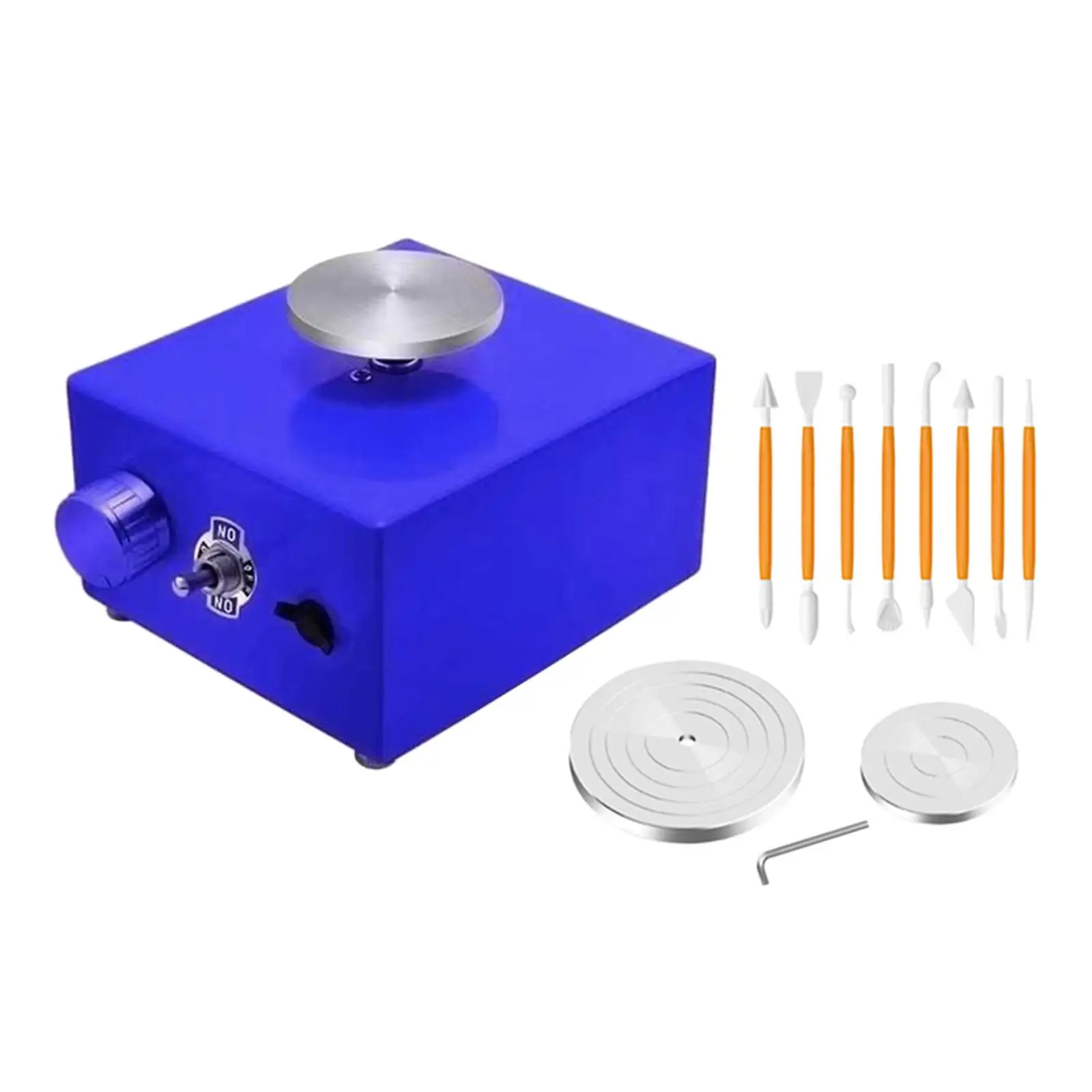 Electric Pottery Wheel Mini Turntable Wheel Tool Crafts DIY Clay Forming Ceramic Machine for Adults Kids Beginner Home Use
