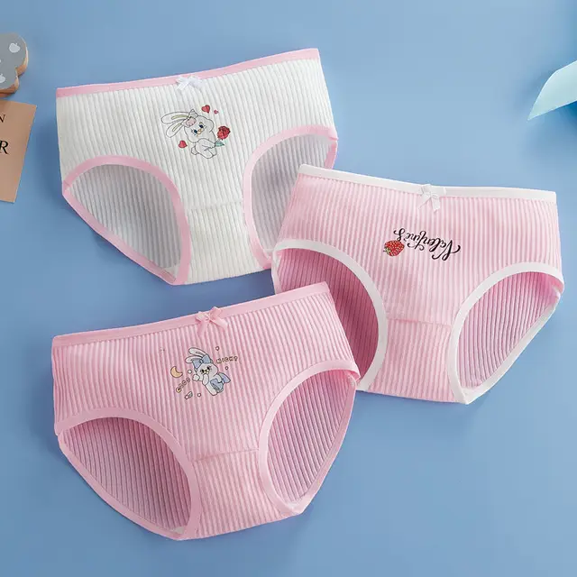 4PCS Girl Antibacterial Panties Summer 3-8Y Young Children Cotton  Underwears Soft Kids Thin Breathable Briefs Baby Cute Knickers - AliExpress