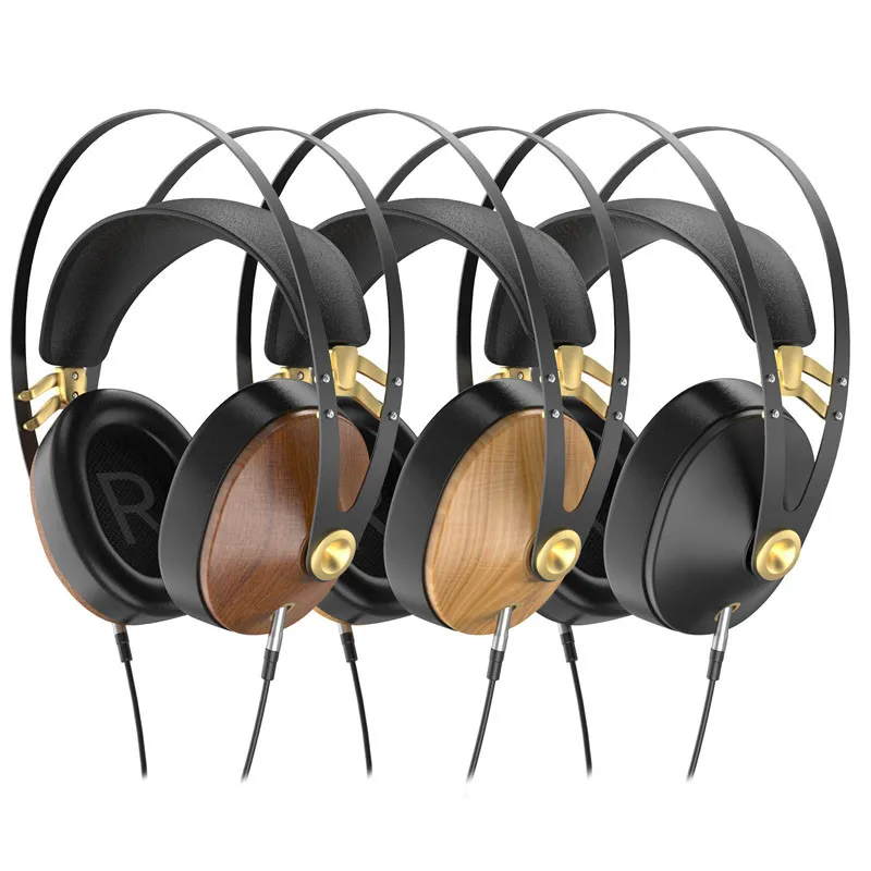 Hellodigi-auriculares clásicos One99 para audiófilos, cascos ESTÉREO DINÁMICOS montados en la cabeza, con cable, Color nogal