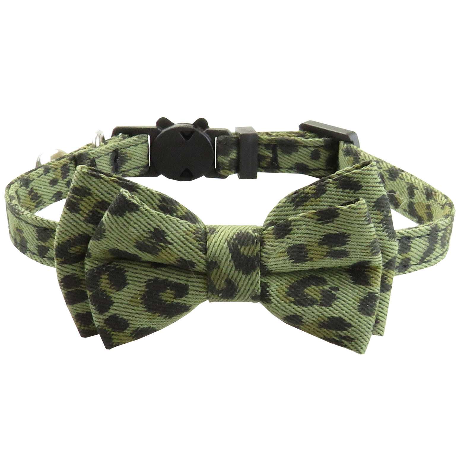 Title 2, Collare per gatti Bowknot con stampa leopardata...