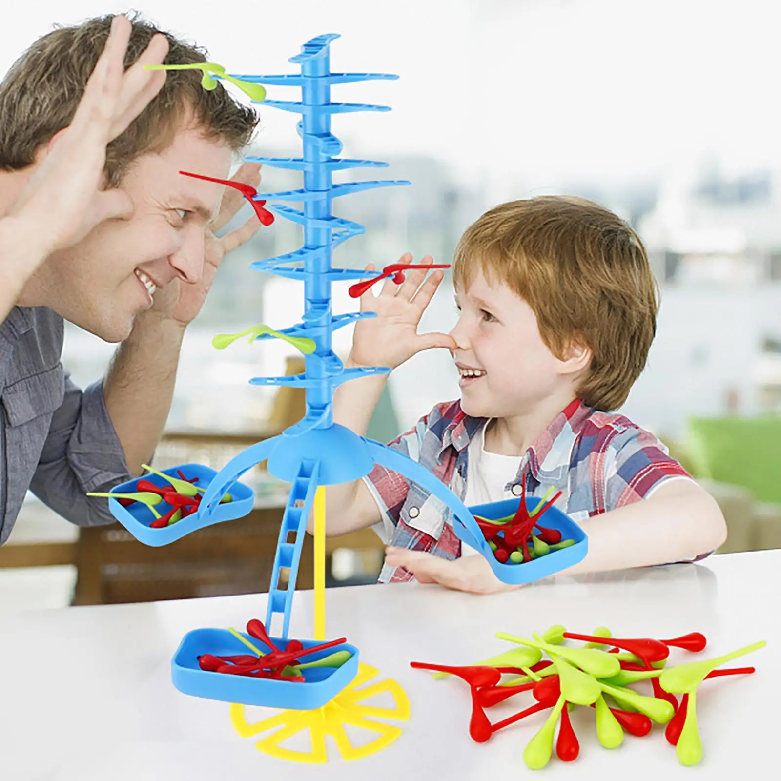 Gravity Balancing Bird Toy for Kids ,Play It Any Time Anywhere Multicolored