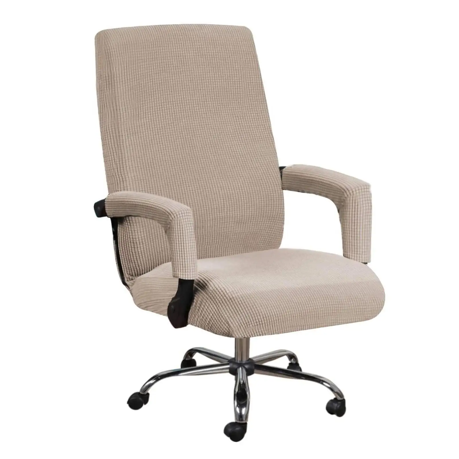 Stretch Home Office Chair Cover Split Slipcover Computer Rotating Desk Task Seat