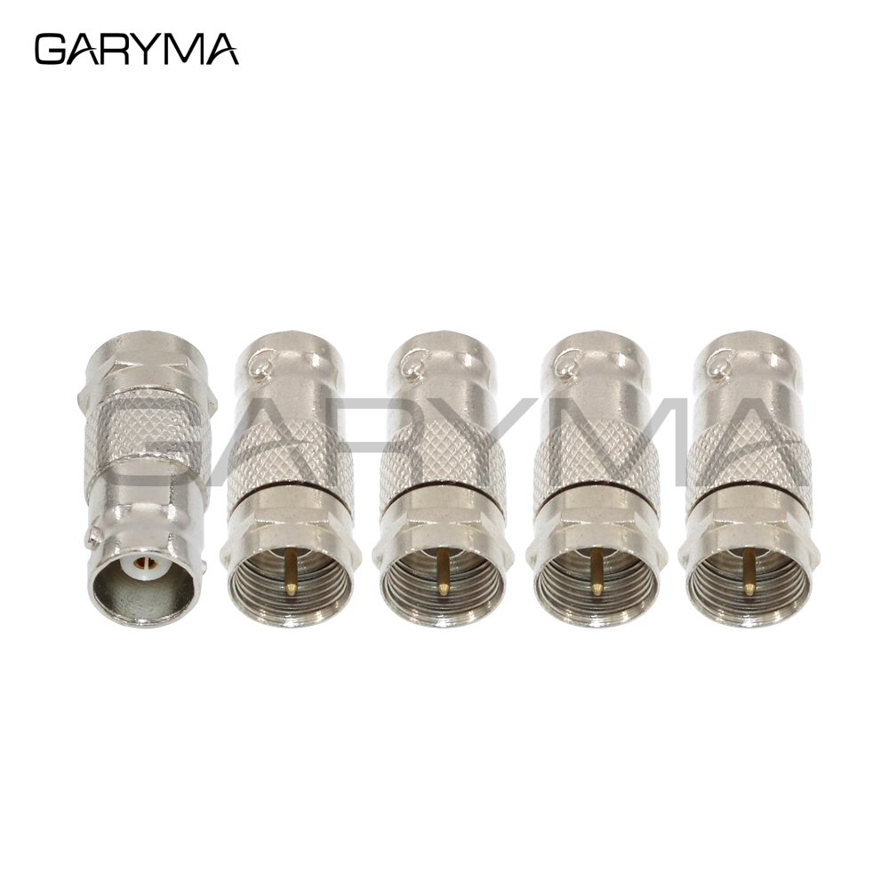 5Pcs Bnc-buchse Jack Zu F TV Stecker Stecker Gerade RF Adapter Q9 Gewinde TV Stecker – Detail 1