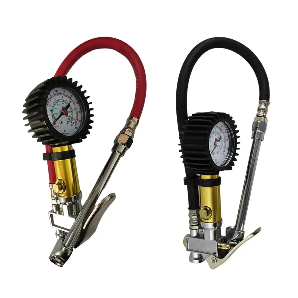 3 in tire inflator with pressure gauge 0 220 PSI Air Chuck